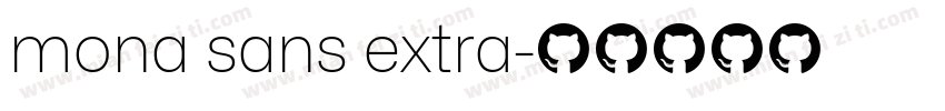 mona sans extra字体转换